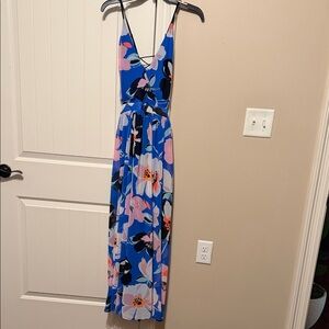 Express Blue Floral Maxi Dress